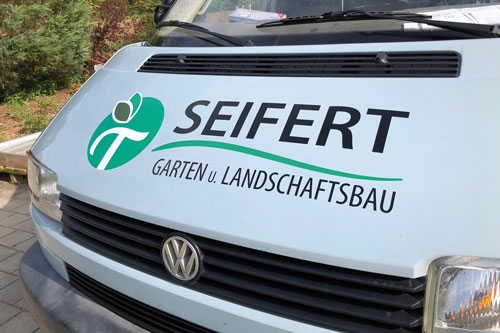 Auto Beschriftung Galabau Seifert Forchheim