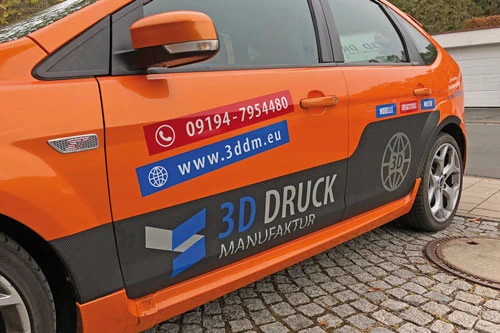 Fahrzegbeschriftung 3D Manufaktur Ebermannstadt