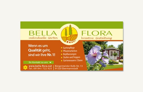 Schild Alu Dipond Bella Flora Ebermannstadt