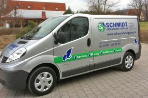 Fahrzeugbeschriftung mit Folie Schmidt Beregnung Hausen